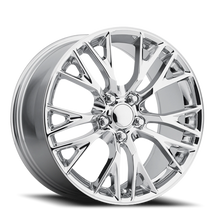 Load image into Gallery viewer, Factory Reproductions FR 22 2015 C7 Z06 Replica CH 17x8.5 +56 5x120.65mm 70.3mm Chrome - Factory Reproductions 22785563401