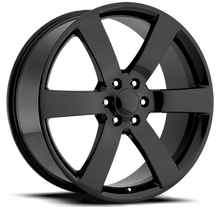 Load image into Gallery viewer, Factory Reproductions FR 32 Trailblazer SS Replica GB 22x9 +45 6x127mm 78.1mm Gloss Black – wheel product image