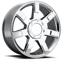 Load image into Gallery viewer, Factory Reproductions FR 36 Cadillac Escalade Replica CH 22x9 +31 6x139.7mm 78.1mm Chrome – wheel product image