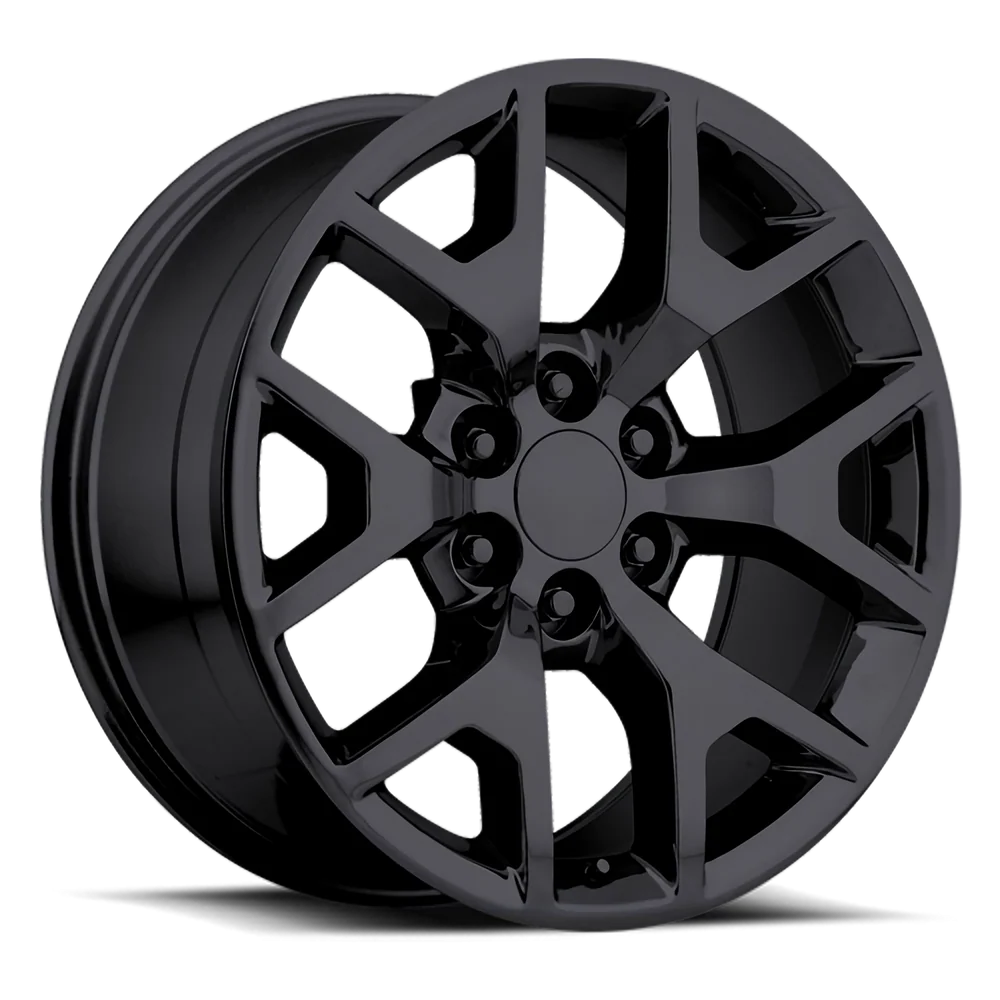 Factory Reproductions FR 44 GMC Sierra Replica GB 24x10 +31 6x139.7mm 78.1mm Gloss Black – wheel product image