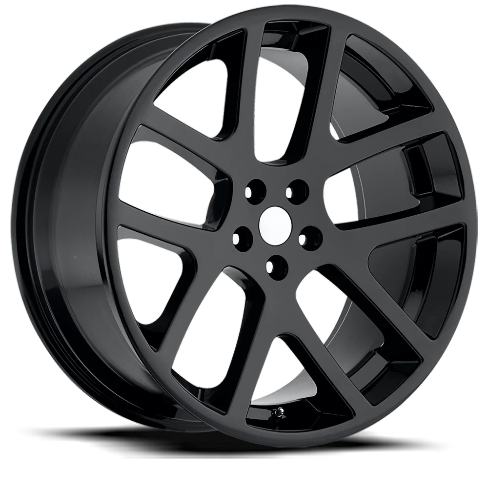 Factory Reproductions FR 64 Jeep Viper GB 20x9 +35 5x127mm 71.5mm Gloss Black – wheel product image