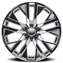 Load image into Gallery viewer, Factory Reproductions FR 96 GMC Carbonpro Replica CH 22x9 +28 6x139.7mm 78.1mm Chrome – front view
