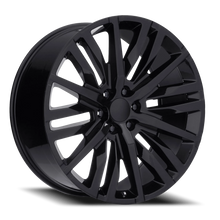 Load image into Gallery viewer, Factory Reproductions FR 97 GM Split 6 Spoke Replica GB 24x10 +31 6x139.7mm 78.1mm Gloss Black - Factory Reproductions 974103