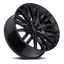 Load image into Gallery viewer, Factory Reproductions FR 97 GM Split 6 Spoke Replica GB 24x10 +31 6x139.7mm 78.1mm Gloss Black - Factory Reproductions 974103
