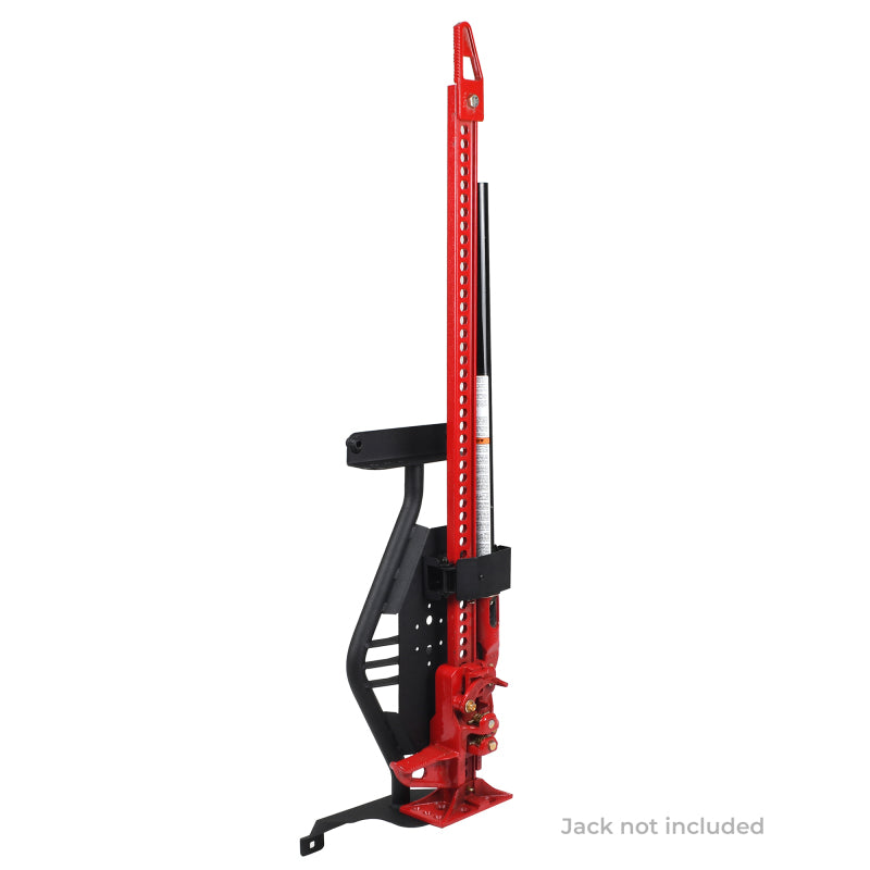 GOR701011T-Go Rhino 18-24 Jeep Wrangler JL/JLU/JT Front Fender Jack Mount for Hi-Lift Jack - Tex. Blk-Jacks-Go Rhino