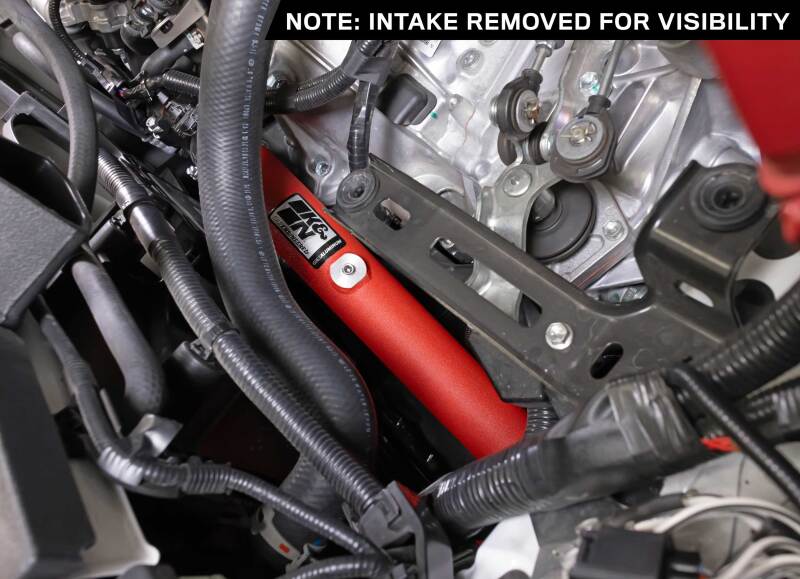 KNN77-1018TWR-K&N 23-24 Toyota GR Corolla L3 1.6L Charge Pipe Kit - Wrinkle Red-Turbo Inlets-K&N Engineering