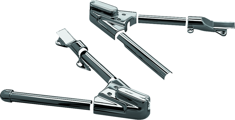 KUR8256-Kuryakyn Swingarm Cover Kit - Unlighted 00-07 Softail Models Chrome-Swingarms-Kuryakyn