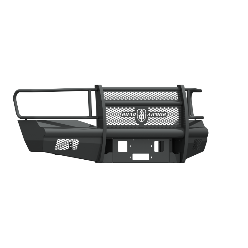 RDA406V-WP-Road Armor 06-09 Dodge 2500 Vaquero Front Winch Plate - Tex Blk-Bumpers - Steel-Road Armor