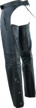 Load image into Gallery viewer, RIV094440-River Road Longhaul Leather Chaps Black - Large-Pants-River Road
