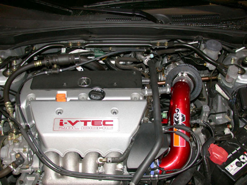 KNN69-1009TR-K&N 02 Honda Civic Si Red Typhoon Short Ram Intake-Cold Air Intakes-K&N Engineering