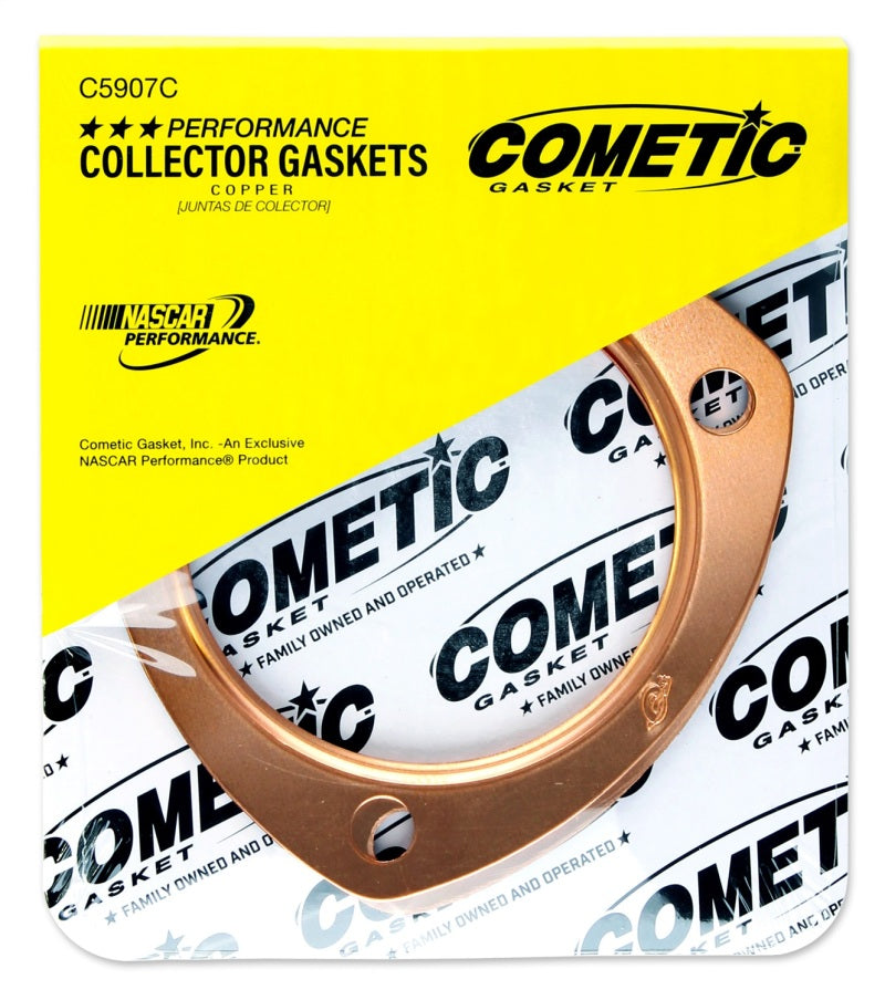 CGSC5907C-Cometic 3.0in Copper Header Collector - .043in DIA Port/3.875 Bolt Circle-Exhaust Gaskets-Cometic Gasket