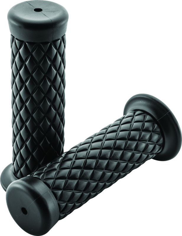 BKM102296-BikeMaster Quilted Grips - Black-Grips-Bike Master