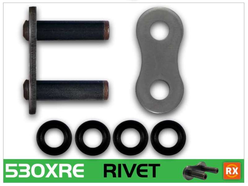 RKC530XRE-RL-RK Chain 530XRE-RIVET - Natural-Chains-RK Chain