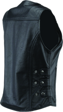 Load image into Gallery viewer, RIV094412-River Road Plains Leather Vest Black Womens - Small-Vests-River Road