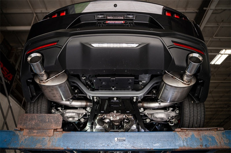 Corsa 24 Ford Mustang GT Conv. Xtreme Cat-Back Ex. Sys. 3.0in Dual Rear Ex w/4.5in Straight Cut Tips-Catback-CORSA Performance