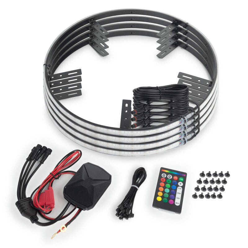 ORL4238-BC2-ORACLE Lighting LED Illuminated Wheel Rings 16.5in PLASMA ColorSHIFT w/BC2 Bluetooth Controller-Light Strip LED-ORACLE Lighting