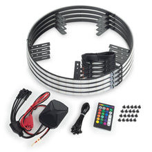 Load image into Gallery viewer, ORL4238-BC2-ORACLE Lighting LED Illuminated Wheel Rings 16.5in PLASMA ColorSHIFT w/BC2 Bluetooth Controller-Light Strip LED-ORACLE Lighting