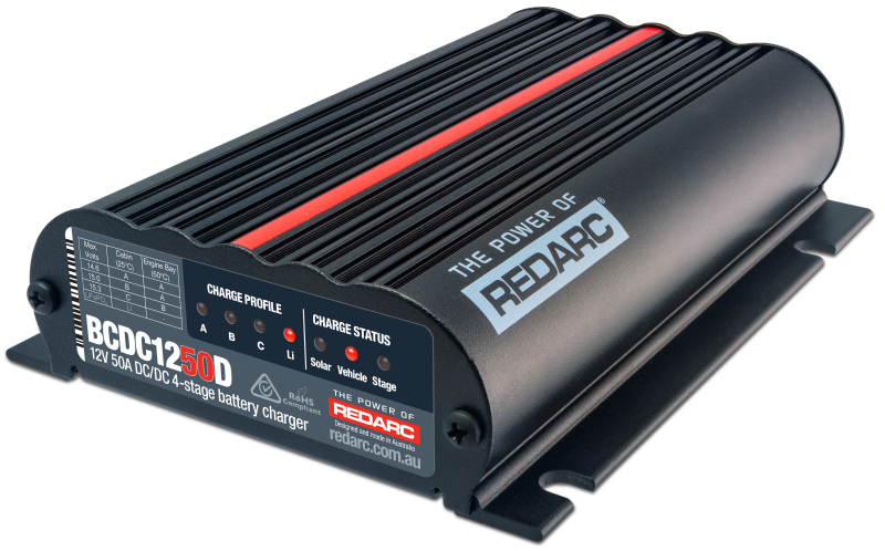 RDCBCDC1250D-REDARC DC/DC 4-Stage In-Vehicle Battery Charger - 12V 50A-Battery Chargers-REDARC