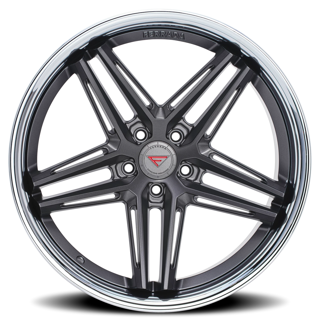 Ferrada CM1 MG 20x10 +40 5x120mm 72.56mm Matte Graphite Chrome Lip - Ferrada Wheels CM120105120MGC40