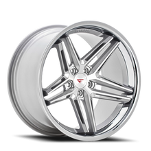 Load image into Gallery viewer, Ferrada CM1 MS 20x10 +40 5x120mm 72.56mm Machined Silver Chrome Lip - Ferrada Wheels CM120105120MS40