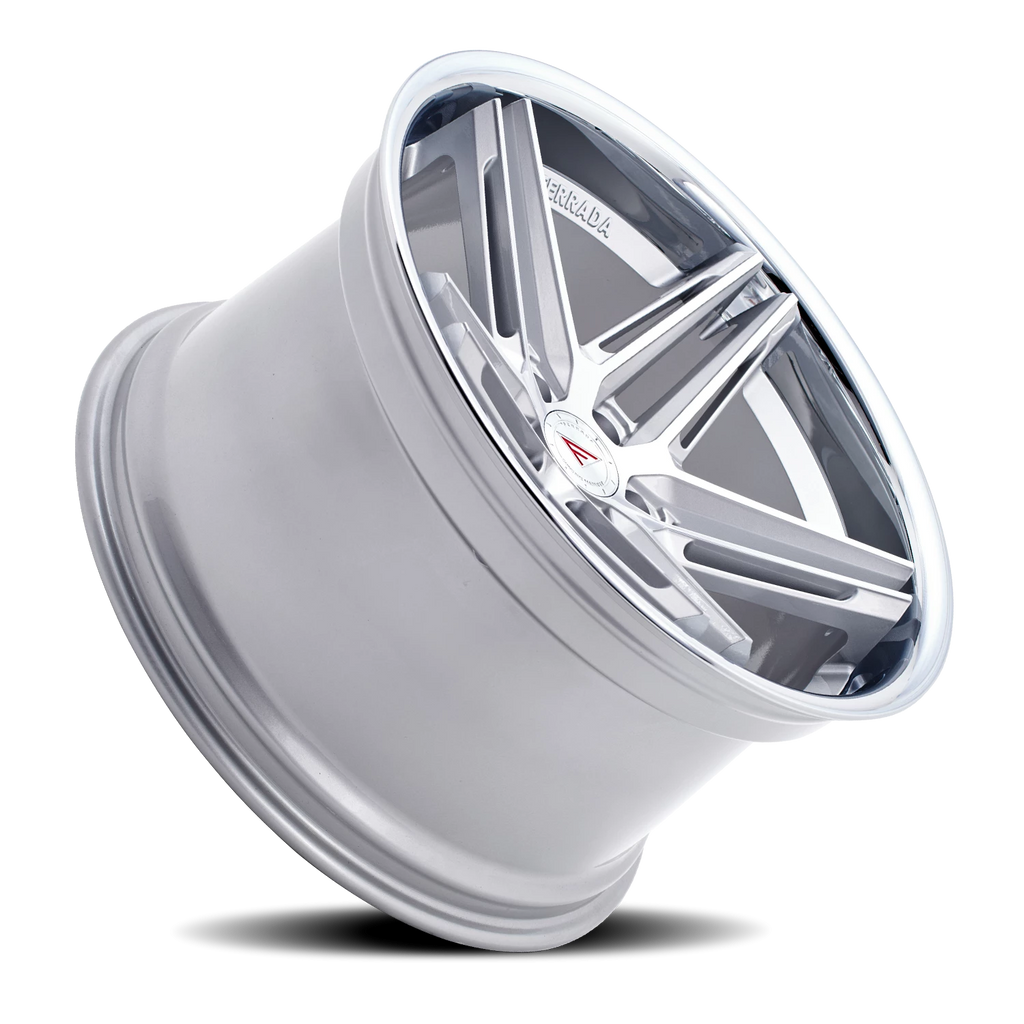 Ferrada CM1 MS 20x10 +40 5x120mm 72.56mm Machined Silver Chrome Lip - Ferrada Wheels CM120105120MS40