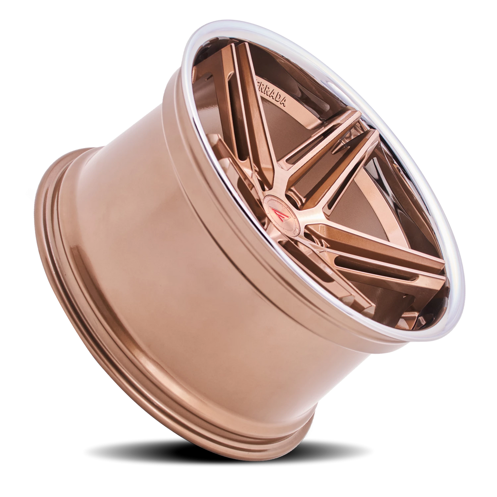 Ferrada CM1 BCP 20x12 +20 5x114mm 73.1mm Brushed Cobre Chrome Lip - Ferrada Wheels CM120125114BCP20