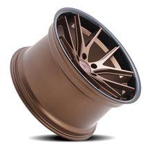 Load image into Gallery viewer, Ferrada FR2 BZ 20x10 +45 5x112mm 66.56mm Matte Bronze Gloss Black Lip - Ferrada Wheels FR220105112BZ45