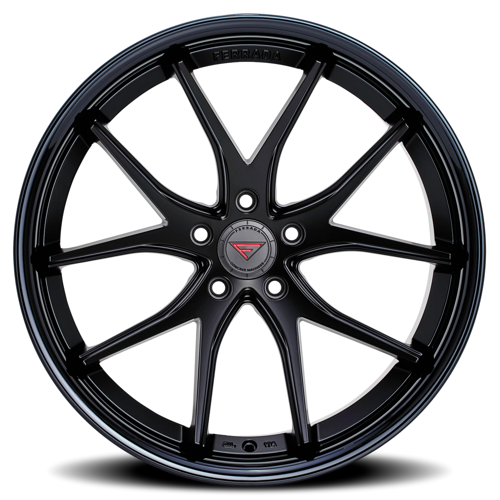 Ferrada FR2 MB 20x11.5 +15 5x114mm 73.1mm Matte Black Gloss Black Lip - Ferrada Wheels FR2201155114MB15