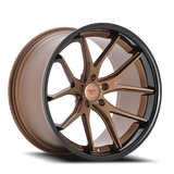 Ferrada FR2 BZ 20x9 +20 5x120mm 74.1mm Matte Bronze Gloss Black Lip