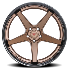 Load image into Gallery viewer, Ferrada FR3 BZ 20x10.5 +38 5x108mm 73.1mm Matte Bronze Gloss Black Lip - Ferrada Wheels FR3201055108BZ38