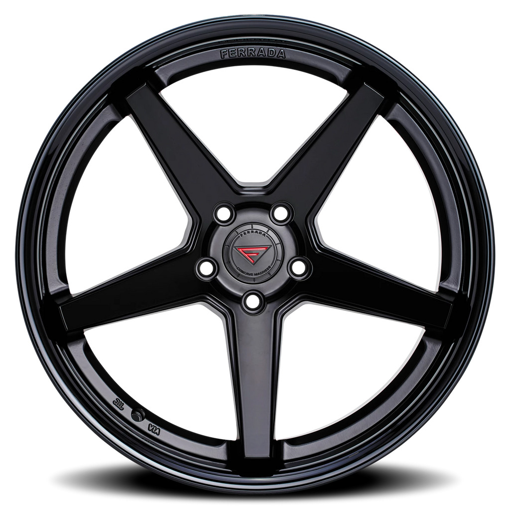 Ferrada FR3 MB 20x11.5 +30 5x120mm 74.1mm Matte Black Gloss Black Lip - Ferrada Wheels FR3201155120MB30