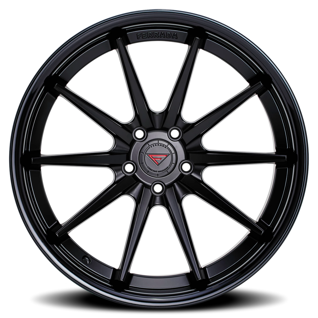 Ferrada FR4 MB 19x10.5 +38 5x112mm 66.56mm Matte Black Gloss Black Lip - Ferrada Wheels FR4191055112MB38