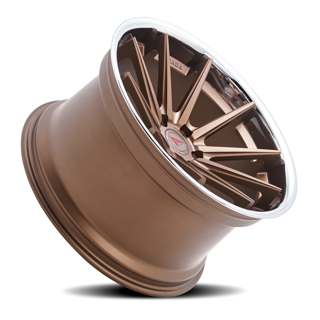 Ferrada FR4 BZ 20x10 +28 5x112mm 66.56mm Matte Bronze Gloss Black Lip - Ferrada Wheels FR420105112BZ28