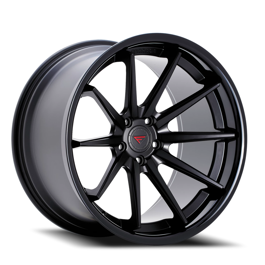 Ferrada FR4 MB 20x10.5 +38 5x114mm 73.1mm Matte Black Gloss Black Lip - Ferrada Wheels FR4201055114MB38