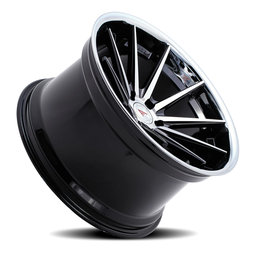 Ferrada FR4 MA 20x11.5 +30 5x120mm 74.1mm Machined Black Chrome Lip - Ferrada Wheels FR4201155120MA30