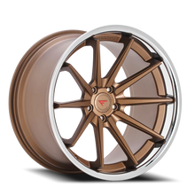 Load image into Gallery viewer, Ferrada FR4 BZ 20x9 +35 5x112mm 66.56mm Matte Bronze Gloss Black Lip - Ferrada Wheels FR42095112BZ35