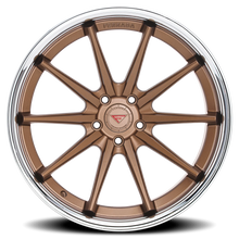 Load image into Gallery viewer, Ferrada FR4 BZ 22x9 +30 5x112mm 66.56mm Matte Bronze Gloss Black Lip - Ferrada Wheels FR42295112BZ30