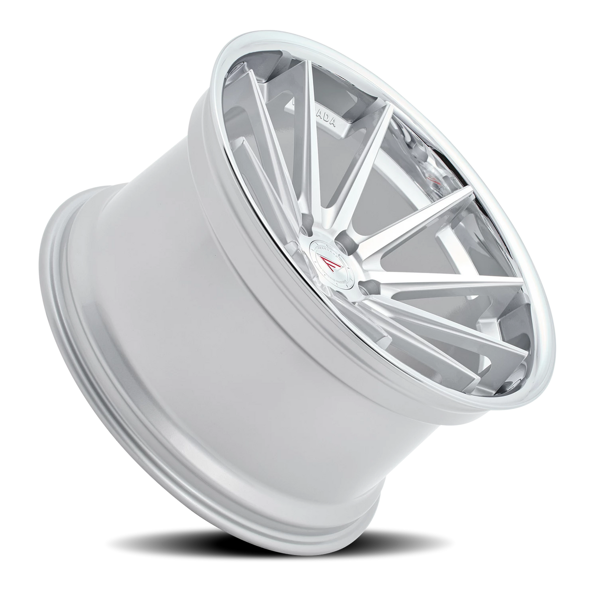 Ferrada FR4 MS 22x9 +35 5x114mm 73.1mm Machined Silver Chrome Lip