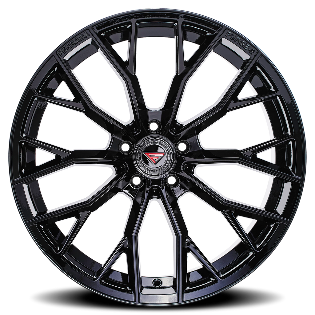 Ferrada FR9 OB 22x10 +16 5x115mm 71.6mm Obsidian Black - Ferrada Wheels FR922105115OB16