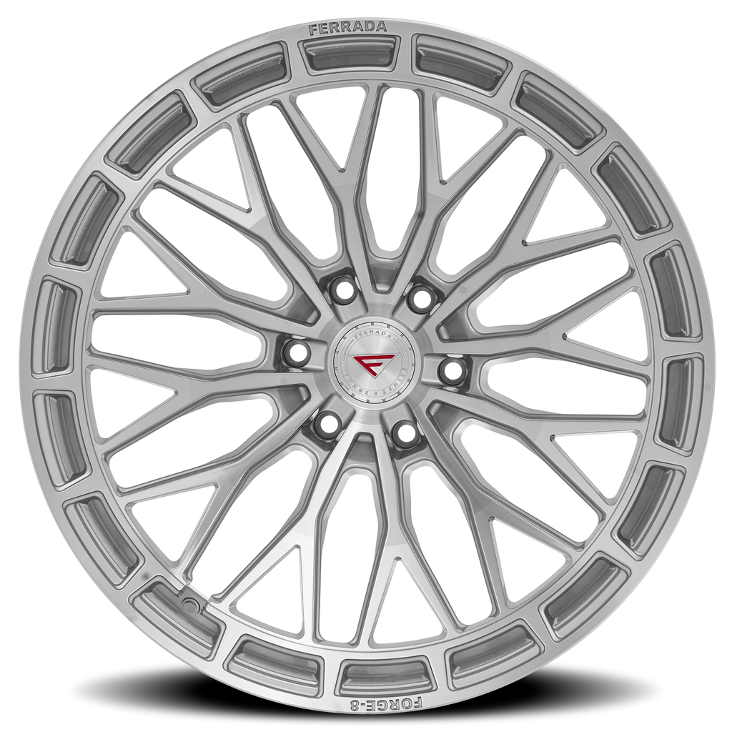 Ferrada FTR12 MS 22x10 -18 6x135mm 87.1mm Machined Silver - Ferrada Wheels FTR1222106135MS-18