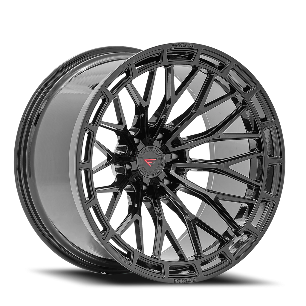Ferrada FTR12 OB 22x12 -44 6x139.7mm 106.1mm Obsidian Black - Ferrada Wheels FTR1222126139OB-44