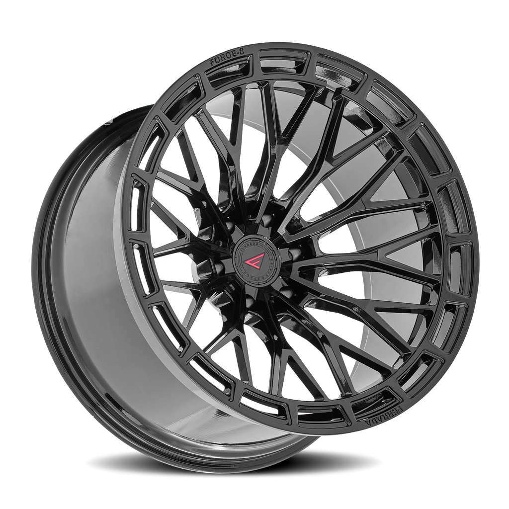 Ferrada FTR12 OB 22x12 -44 6x139.7mm 106.1mm Obsidian Black - Ferrada Wheels FTR1222126139OB-44