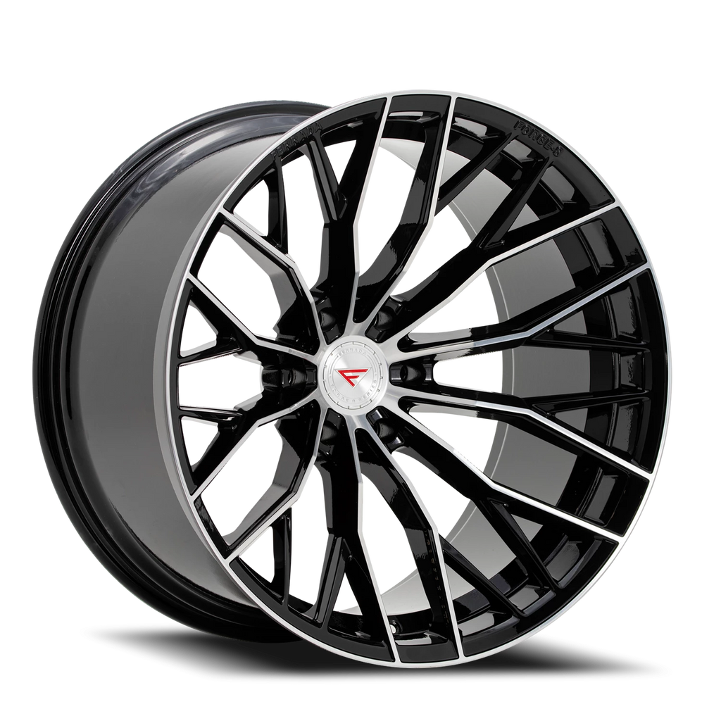 Ferrada FTR9 MA 22x12 -44 6x135mm 87.1mm Machined Black - Ferrada Wheels FTR922126135MA-44