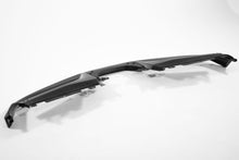 Load image into Gallery viewer, Low angle profile of the Ferrari 488 carbon fiber front lip showing the curve of the leading edge