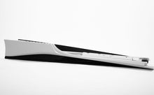 Load image into Gallery viewer, Single Ferrari 488 side skirt in side profile showing the complete length from front to rear