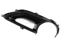 Load image into Gallery viewer, Ferrari 488 carbon fiber tail light surround from a top angle with the full aperture and every mounting tab in view