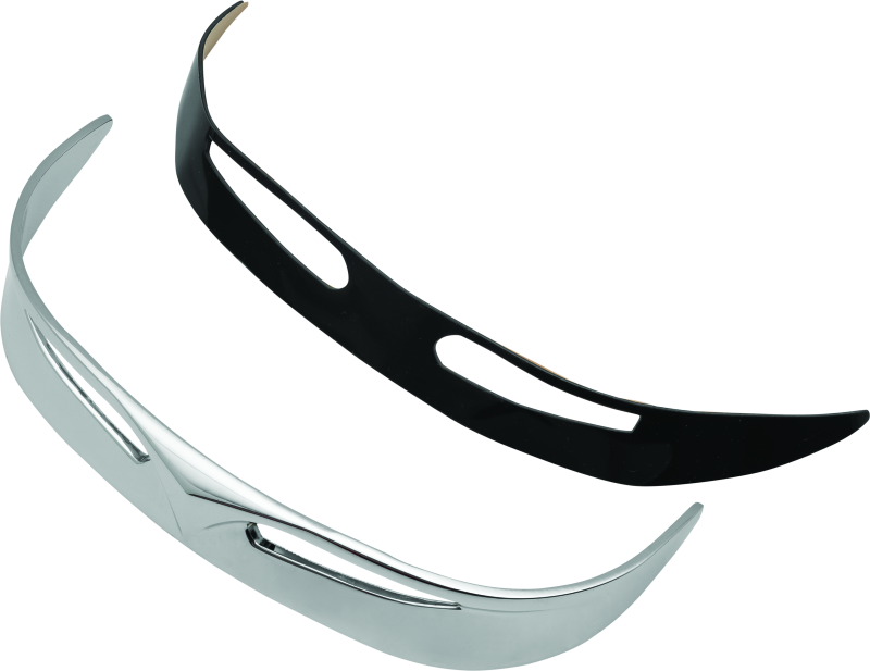 KUR9014-Kuryakyn Fender Tip Front Trailing Edge 90-17 Fat Boy Models Chrome-Exterior Trim-Kuryakyn
