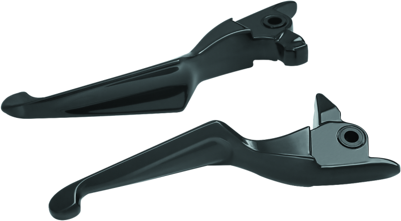 KUR1985-Kuryakyn Boss Blades Lever Set 17-Up Touring Gloss Black-Levers-Kuryakyn