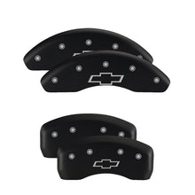 Load image into Gallery viewer, MGP14033SCA5RD-MGP 4 Caliper Covers Engraved Front &amp; Rear Gen 5/Camaro Red finish silver ch-Caliper Covers-MGP