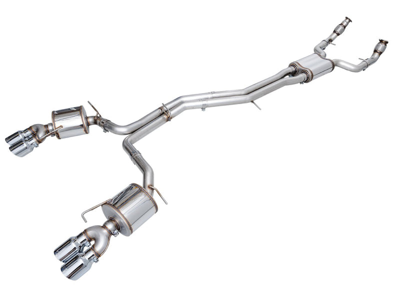 AWE3015-42103-AWE Tuning 19-23 Audi C8 S6/S7 2.9T V6 AWD Touring Edition Exhaust - Chrome Silver Tips-Catback-AWE Tuning